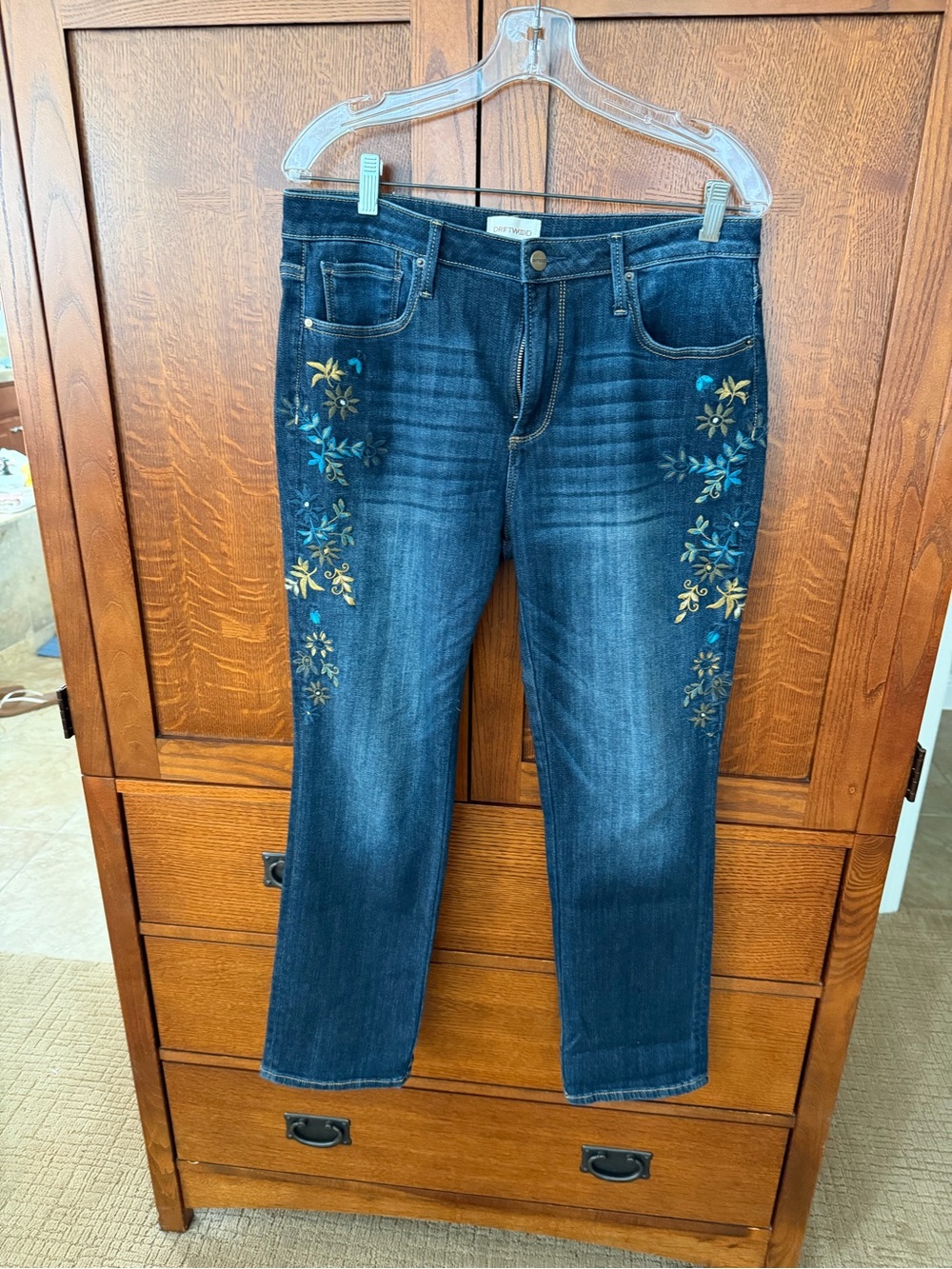 DRIFTWOOD Audrey Embroidered Dark Blue women’s Jeans